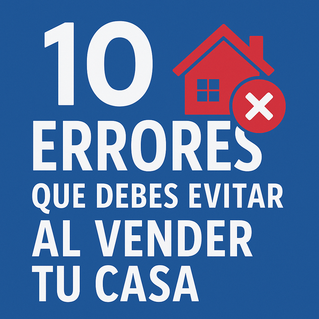 10 Errores que Debes Evitar al Vender tu Casa
